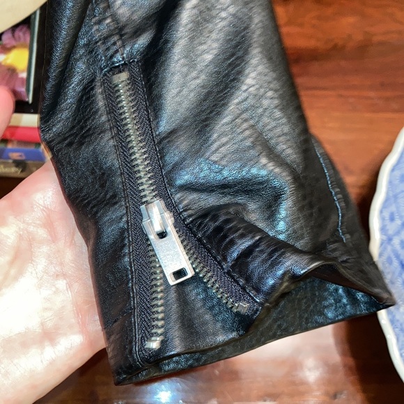 Aeropostale Vegan Leather Motorcycle Jacket - Picture 8 of 16
